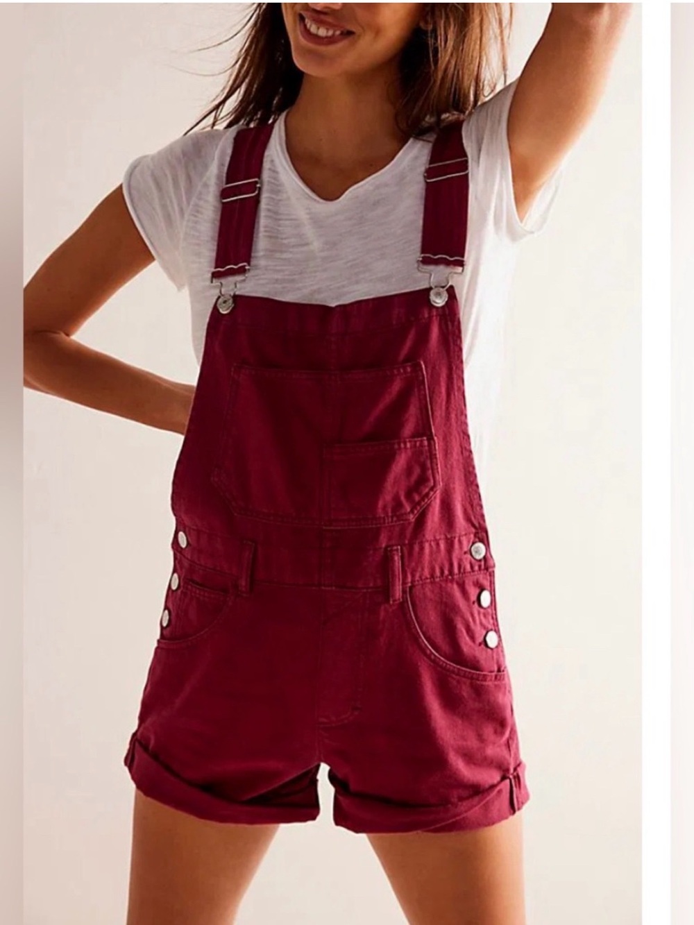 Free People We The Free Ziggy Shortalls Redberry L